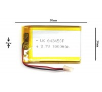 Универсальный аккумулятор 50x35x4 3.7V 1000mAh (403550P)
