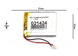Универсальный аккумулятор 55x43x4 3.7V 1800mAh (044355P) (6/31-1/2)