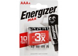 Батарейка алкалиновая Energizer MAX LR03/286 BL4 4/AAA цена за 4 шт