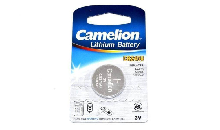 Батарейка литиевая Camelion CR2450 BL1 блистер цена за 1 шт