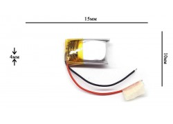 Универсальный аккумулятор 15x10x4 3.7V 150mAh (401015P)