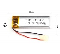 Универсальный аккумулятор 35x12x4 3.7V 350mAh (401235P)