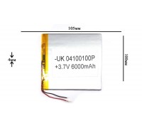 Универсальный аккумулятор 105x100x4 3.7V 6000mAh (04100100P) (15/4)