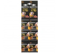 Батарейка алкалиновая Duracell LR06 BL12 12/АА блистер цена за 12 шт ( отрывной блистер )