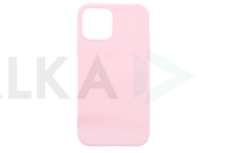 Чехол для iPhone 12 Pro Max (6,7) тонкий (бледно-розовый)