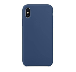 Чехол для iPhone X/XS с отверстием под камеры (синий)