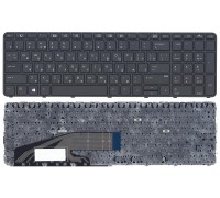 Клавиатура для ноутбука HP ProBook 450 G3 черная с рамкой