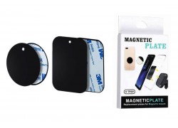 Металлические пластинки для магнитных держателей круглая 40 мм и прямоугольная 60 на 40 мм в упаковке