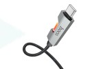 Кабель USB Type-C - USB Type-C HOCO U123 60W (черный) 1м