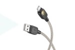 Кабель USB - USB Type-C HOCO U124 (черный) 1м (силиконовый)