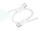 Кабель USB Type-C - USB Type-C HOCO X104 PD60W (белый) 1м