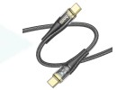 Кабель USB Type-C - USB Type-C HOCO U121 60W (черный) 1м