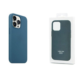 Чехол для iPhone 13 Pro (6,1) MagSafe силиконовый с анимацией в цвет чехла на экране Blue Jay (голубая сойка)