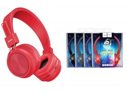 Наушники мониторные беспроводные HOCO W25 Promise wireless headphones Bluetooth (красный)