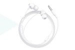 Наушники вакуумные проводные HOCO M60 Perfect sound universal earphones (белый)