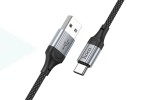 Кабель USB - USB Type-C HOCO X102, 2,4A (черный) 1м