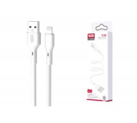 Кабель USB - Lightning XO NB230 2.4A Rock Series White