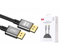 Кабель DisplayPort XO DP GB018B DP to DP metal adapter 5M Tranish