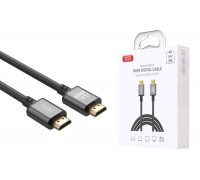 Кабель HDMI to HDMI XO GB017A Metal Adapter Cable 3M Tranish