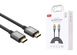 Кабель HDMI to HDMI XO GB017A Metal Adapter Cable 3M Tranish