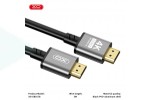 Кабель HDMI to HDMI XO GB017B Metal Adapter Cable 5M Tranish