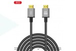 Кабель HDMI to HDMI XO GB017B Metal Adapter Cable 5M Tranish