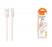 Кабель USB - USB Type-C HOCO X114 (розовый) 1м