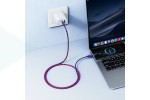 Кабель USB Type-C - USB Type-C HOCO X116 Meridian 60W (красный градиент) 1м