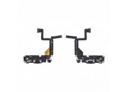 Шлейф с разъемом зарядки iPhone 14 Pro Оригинал IC (Черный)