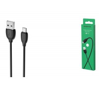 Кабель USB - MicroUSB BOROFONE BX19 2A (черный) 1м