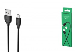 Кабель USB - MicroUSB BOROFONE BX19 2A (черный) 1м