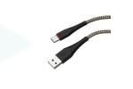 Кабель USB - USB Type-C BOROFONE BX25, 3A (черный) 1м (в оплетке)