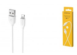 Кабель USB - Lightning BOROFONE BX19, 2,4A (белый) 1м