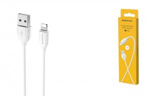 Кабель USB - Lightning BOROFONE BX19, 2,4A (белый) 1м