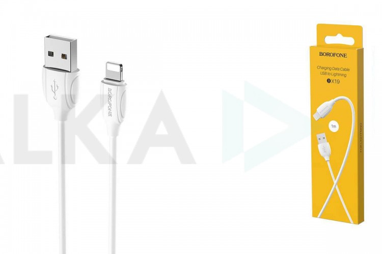 Кабель USB - Lightning BOROFONE BX19, 2,4A (белый) 1м