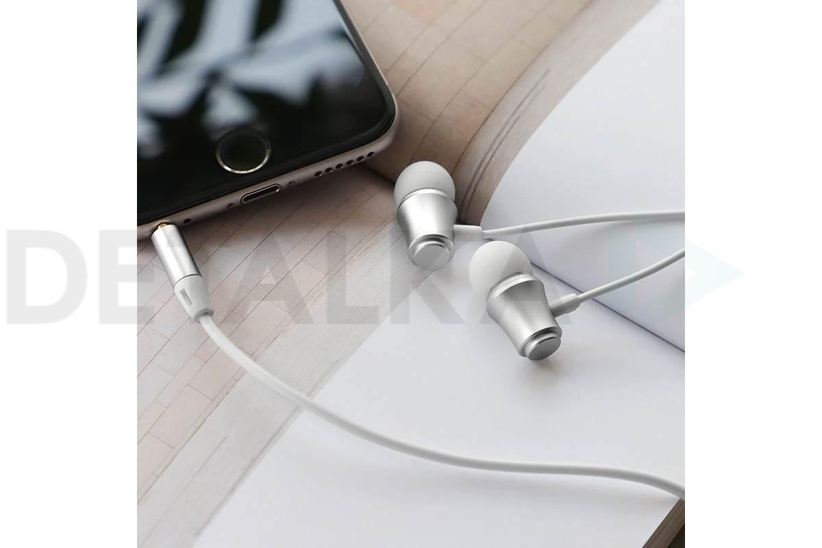 Наушники вакуумные проводные BOROFONE BM29 Gratified Universal earphones  (серебристый) в Детальке купить,