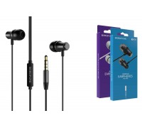 Наушники вакуумные проводные BOROFONE BM29 Gratified Universal earphones (черный)