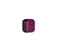 Чехол для наушников Soft-Touch AirPods Nike (черно-розовый)