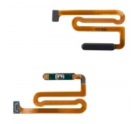 Шлейф для Samsung A125F/ A127F/ M127F Galaxy A12/ A12 Nacho/ M12 с кнопкой включения + сканер отпечатка пальца (черный)