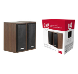 Акустическая система 2.0 SmartBuy ONE, дерево, 6 Вт, питание от USB, коричневая (SBA-102)/20