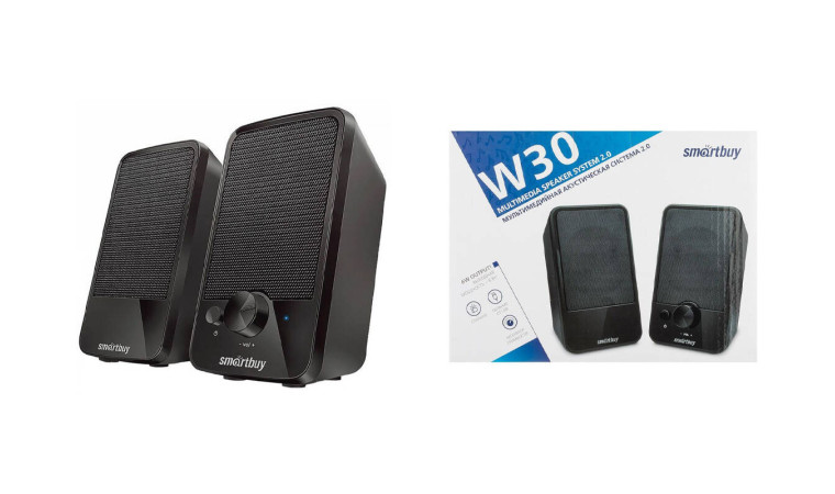 Акустическая система 2.0 SmartBuy W30, 6Вт, динамики 76мм, USB (SBA-4850)/20 Акустическая система 2.0 SmartBuy W30, 6Вт, динамики 76мм, USB (SBA-4850)/20