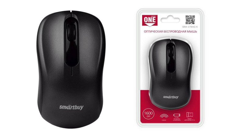 Мышь беспроводная Smartbuy ONE 378 (SBM-378AG-K) (черный) Мышь беспроводная Smartbuy ONE 378 (SBM-378AG-K) (черный)