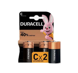 Батарейка алкалиновая Duracell LR14/2BL (MN1400) (цена за блистер 2 шт)
