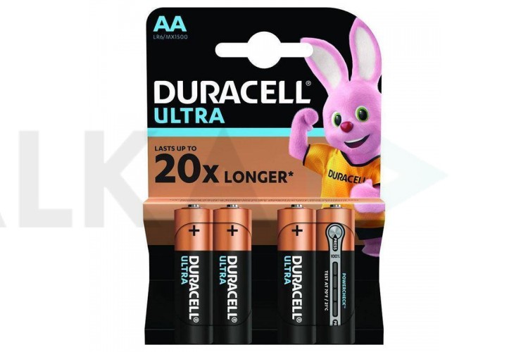 Батарейка алкалиновая Duracell LR6 AA/4BL (MN1500) (цена за блистер 4 шт)