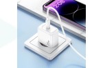 Сетевое зарядное устройство USB-C + кабель Lightning - Type-C HOCO CS53A Surplus single port PD25W (белый)