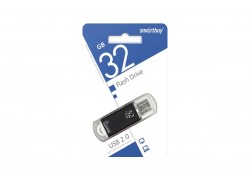 Флешка USB 2.0 Smartbuy 32GB V-Cut Black (SB32GBVC-K)