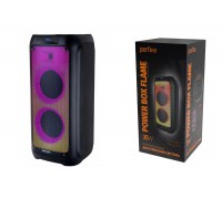 Активная напольная акустика Perfeo “Power Box 35 Flame” + 2 беспроводных микрофона