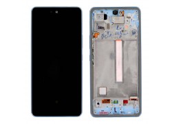 Дисплей для Samsung A536E Galaxy A53 Blue в сборе с тачскрином + рамка 100%