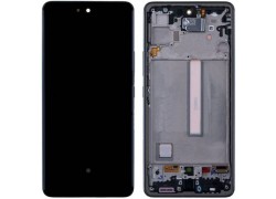Дисплей для Samsung A536E Galaxy A53 Gold в сборе с тачскрином + рамка 100%