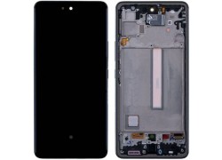 Дисплей для Samsung A536E Galaxy A53 Gold в сборе с тачскрином + рамка 100%